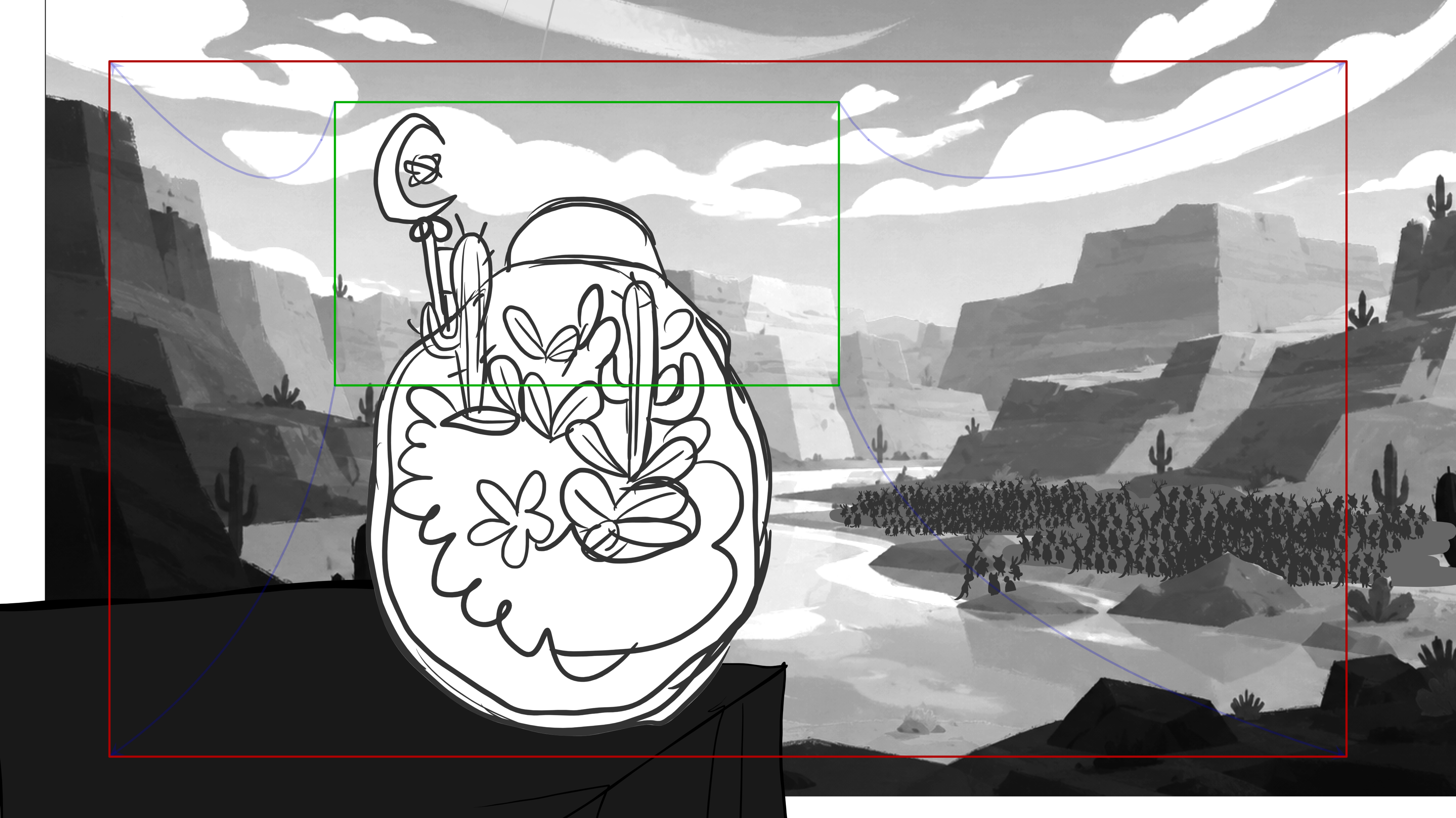 Venom Wars — Escena 6, panel 2, storyboard by Melissa Ballesteros